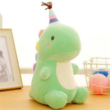 25-50 см динозавър плюшени играчки карикатура на динозавър, препарирани животни кукли мек памук Дино въздушна възглавница за децата Детски подаръци за Рожден Ден