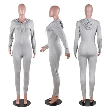 FNOCE Женски тела 2020 зима нова мода ежедневни секси спортни дрехи твърди с дълъг ръкав с качулка здраво участък на тънък тела