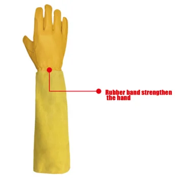 Дълги градински ръкавици Роза подрязване ръкавици Шипове доказателство градински ръкавици с дълги подрамене защитни ръкавици KSI999
