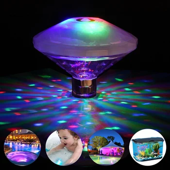 Плаващ подводен басейн светлина LED диско-парти светлинно шоу на фонтана Аквариум езерото хидромасажна вана спа-лампа
