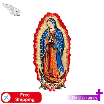 Богородица Гваделупская бродерия петна католицизъм мексиканското желязо на значках за дрехи, сако, жилетка, раница аксесоари САМ