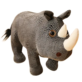 28 см / 35 см / 45 см Секси добър моделиране на носорог плюшени играчки меки плюшени кукли, детски играчки Пелуче носорог кукли коледни подаръци