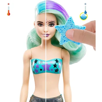 Оригинален Dreamtopia сляпо скоростна кукли барби цвят разкрие Русалка играчки за момичета Грим Bonecas Деца Детски играчки, подарък за Рожден Ден