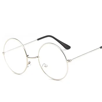 RBRARE кръгла рамка за очила метално плоско огледало очила за четене рамка ретро мъжете и жените очила кръг очила Gafas De Marca