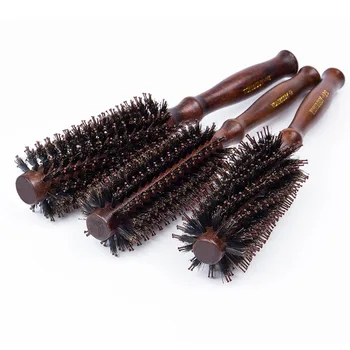 6 видове директен Твилл срешете косата е от Естествен косъм Глиган подвижен четка кръгла багажника духа Кърлинг САМ фризьорски инструменти за полагане на