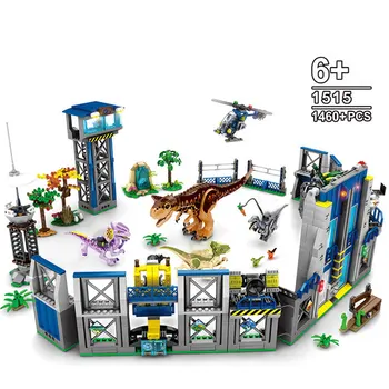 2021 нов свят на динозаврите Джурасик строителни блокове съвместим град САМ събрани в Парка на Динозаврите модел MOC тухли, детски играчки, подаръци