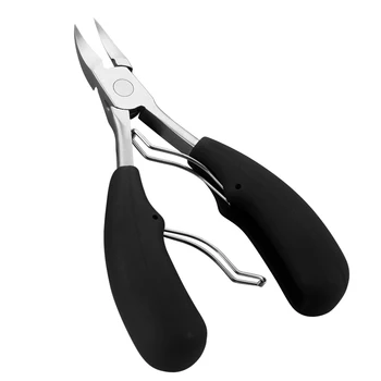 Двойна пружина за крака и нокти ножици за кожичките клещи за грижа за краката Нос нокти машинка за подстригване ножове маникюр Remover е инструмент черно SF28