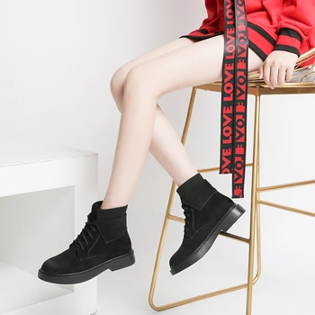 Зимни дамски ботуши велур и кожени ботильоны удобна качествена мека обувки марка дизайнерски ръчно изработени обувки 2020 г. с кожа