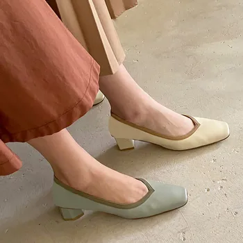 FEDONAS мода смесени цветни обувки жена токчета 2020 мода жените естествена кожа високи токчета помпи сватбени основните дамски обувки