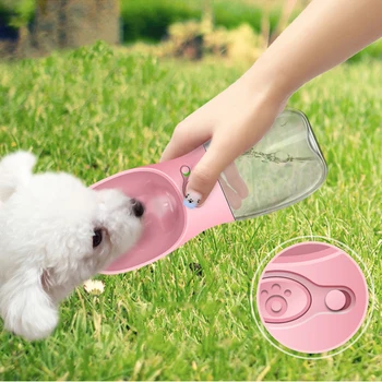 Бутилка вода домашен любимец куче преносима бутилка за малкия средства голямо куче теч-доказателство за кучета бутилка вода етаж топка вода продукти за домашни любимци