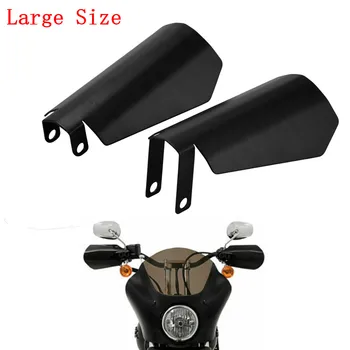 Мотоциклет сянка цевья матиран черен ръчно протектор вятър спад защита за охрана, 2 елемента за Harley Dyna Sportster XL Багер