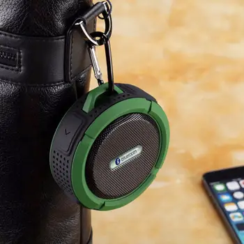C6 мини Bluetooth високоговорител открит преносим високоговорител за кола нещастници безжичен високоговорител IP65 водоустойчив високоговорител Handfree с микрофон