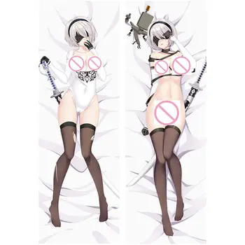 Аниме NieR Automata калъфки YoRHa Type A No 2б Dakimakura case Sexy girls 3D двустранни легла обнимающие тялото калъфка