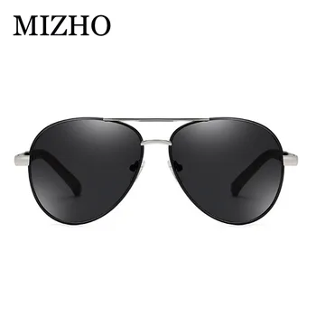 MIZHO 2020 Brand Visual travel Form Pilot мъжки слънчеви очила polarized знаменитост IP един вакуум покритие UV400 Polaroid слънчеви очила метал