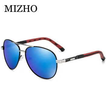 MIZHO 2020 Brand Visual travel Form Pilot мъжки слънчеви очила polarized знаменитост IP един вакуум покритие UV400 Polaroid слънчеви очила метал
