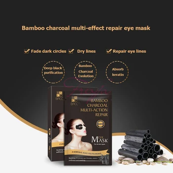 Fenyan Black Eye Mask Bamboo Charcoal Multi-effect Eye Patches Anti-Puffiness Anti Wrinkle Firming Dark Circle Remover Eye Care