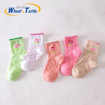 5 бр. / лот бебешки момчета и момичета топли памучни чорапи за 0-3Y момиче чорапи новородени чорапи, Бебешки чорапи