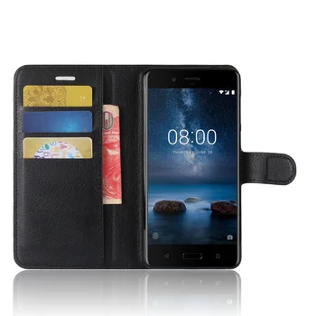 N8 Case високо качество флип кожен калъф за Nokia 8 корица мода стойка калъф за Nokia 8 телефон case