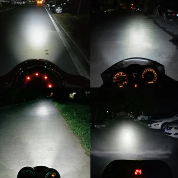 CNSUNNYLIGHT мотоциклети led светлини лампа 16 W 2000Lm мотоциклети скутери, фарове за мъгла Бял 6500K който има работни точка осветление