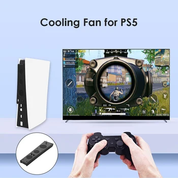 За PS5 USB охладител с 3 вентилаторите за охлаждане 4000RPM за PlayStation 5 / 5 Digital Edition аксесоари за игралната конзола