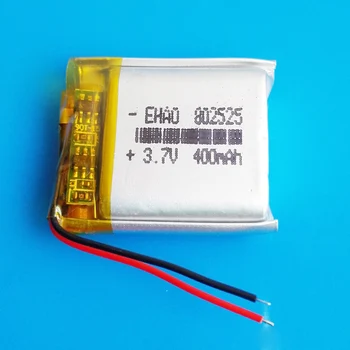 802525 3.7 V 400mAh lipo полимерна литиева акумулаторна батерия за MP3 GPS DVD записващо устройство bluetooth слушалки камера за умни часовници
