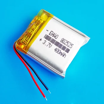 802525 3.7 V 400mAh lipo полимерна литиева акумулаторна батерия за MP3 GPS DVD записващо устройство bluetooth слушалки камера за умни часовници