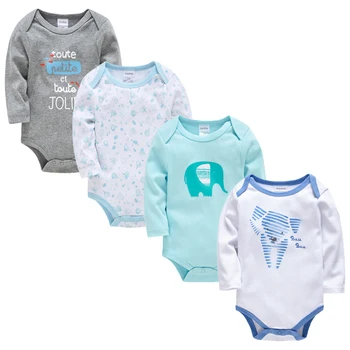 Honeyzone Baby Girl Clothes 4бр 3pcs/set памук с дълъг ръкав за новородено момче облекло карикатура печат гащеризон body bebe гащеризон