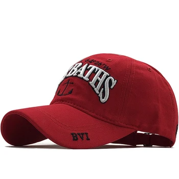 Нов памук бейзболна шапка шапка за жени, мъже реколта татко шапка писмо Бродерия писмо открит спортни шапки