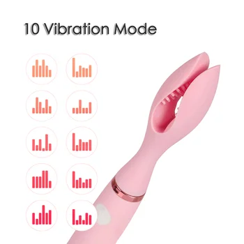 Клитора щипки за зърната на гърдите вибратор Y форма на влагалището G Spot стимулатор секс играчки за възрастни мъже жени Путка масажор женски мастурбатор