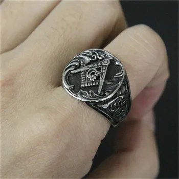 1бр подкрепа Drop Ship нов дизайн пръстен от неръждаема стомана 316L модни бижута мъжки момчета пънк пръстен