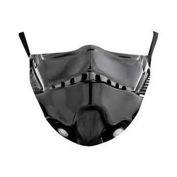 Star Wars Print ФПЧ2.5 памучен Маска, защитна кутия за множество маска за лице Anti Pollution Adjustable Earloop Adult Flower Masks