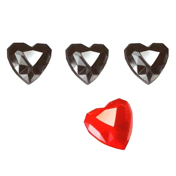SHENHONG 21 кухина бонбони, декорация на мухъл поликарбонат шоколад мухъл сърцето диамант модел сладкиши в тава за печене