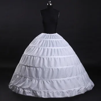 Високо качество на 2018 бял и черен 6 обръчи рокля за партита пола бални рокли марлевая пола с обръч под полата аксесоари костюм