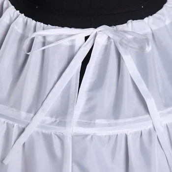 Високо качество на 2018 бял и черен 6 обръчи рокля за партита пола бални рокли марлевая пола с обръч под полата аксесоари костюм