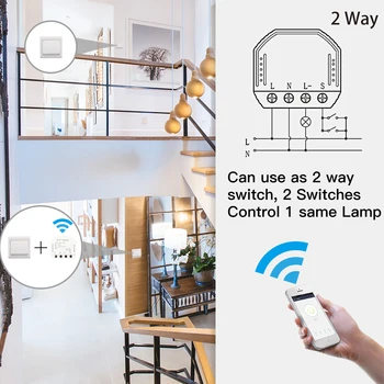 Направи си САМ Smart WiFi Light LED Dimmer Switch Smart Life/Sasha APP Remote Control 1/2 Way Switch,работи с Алекса Echo Google Home