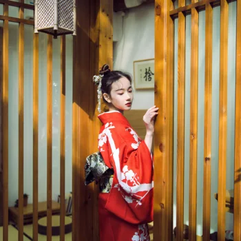Японското кимоно с традиционна рокля Оби cosplay женски юката жени хаори Япония костюм на гейша Оби кимоно жена cosplay