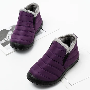 2020 Нови Мъжки Ботуши Модерен Зимни Ботуши За Мъже Кожени Зимни Обувки Плюшени Мъжки Обувки И Топло Водоустойчив Мъжки Обувки Плюс Размер