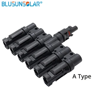 Одобрен от TUV сертификат IP67 6 to 1 T Branch PV Connector Male or Female PP0 2.5 mm пл~6.0 mm TF0168