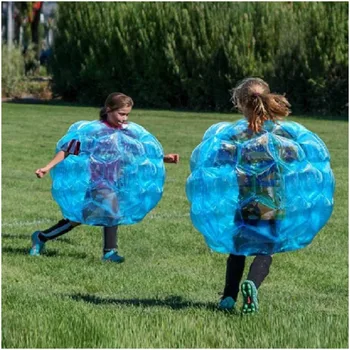 60cm Kid outdoor Sports Games bumper Ball Inflatable Fitness body Bumper Bubbles Напомпва PVC Air Zorb body Bumper Ball Toys
