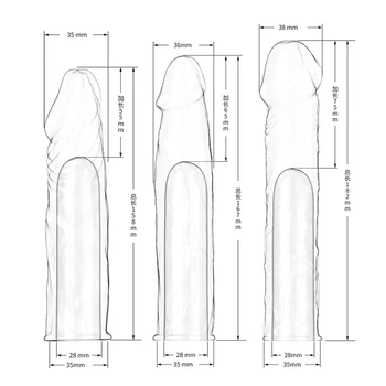 Огромен пенис удължител удължи вибратор, реалистични презервативи за мъже пенис ръкав за многократна употреба презервативи забавяне на времето 55 65 75 мм секс играчки
