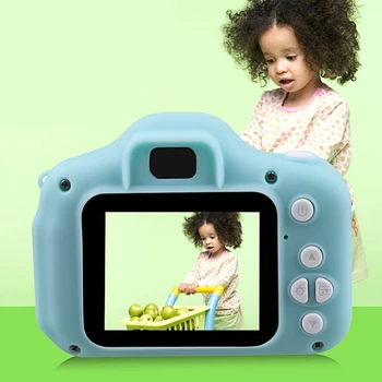 X2 Kids Camera Mini DSLR Camera Cartoon Toy Digital Camera 1.3 Mespaceixel 1080P HD