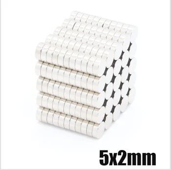 100~5000PCS 5x2 мини малки кръгли магнити 5mm*2mm неодимовый магнит Dia5x2mm постоянен NdFeB супер силни мощни магнити 6*1 мм