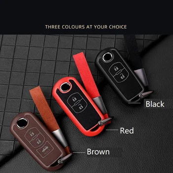 Калъф за ключове на автомобила Mazda 2 3 6 Atenza Axela CX-5 CX5 CX 5 CX-7 И CX-9 2016 2017 2018 обвивка ключодържател ключове, чанта за аксесоари