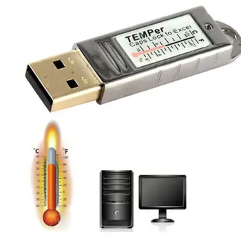USB сензор за управление на аларма на данни дървар тестер за измерване на температурата на термометъра