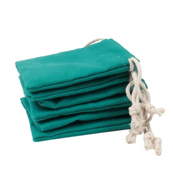7X9 9X12 10X15 13X18 естествен сапун опаковка чанта бижута памук canvas чанти, бонбони цвят Саше 10 бр./Лоткан персонализирани лого