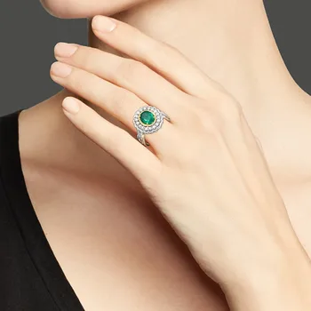 Винтажное пръстен на пръста сребро 925 проба кубичен цирконий партия годежен пръстен пръстени за жени, мъже продават на Едро кухи бижута