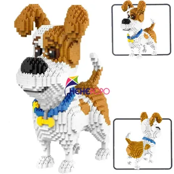 2000 + бр 16013 Майк Dog Building Blocks Diamond Micro, Small Particles Spelling Toy Pet Dog Block Model Toys for Children Gifts