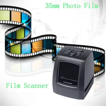 MINI 5MP 35mm 135mm Negative Film Scanner Negative Slide Photo film преобразува USB кабел LCD Slide 2.4