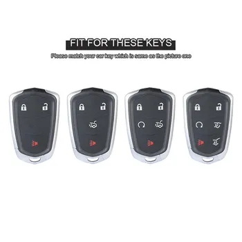 Цинк сплав автомобилно дистанционно, смарт ключ за носене капачка и ключодържател Shell за Cadillac Escalade ESV CTS XTS SRX ATS-2018 CT5 XT5 XT6 стайлинг автомобили