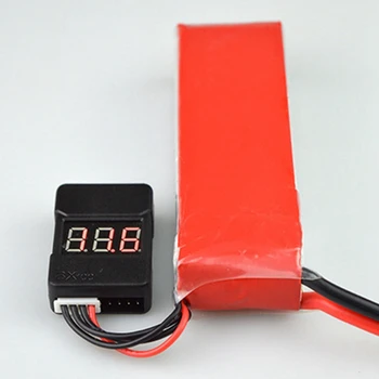 6 бр BX100 1-8S Lipo Battery Voltage Tester/ Low Voltage Buzzer Alarm/ Battery Voltage Проверка с два високоговорителя